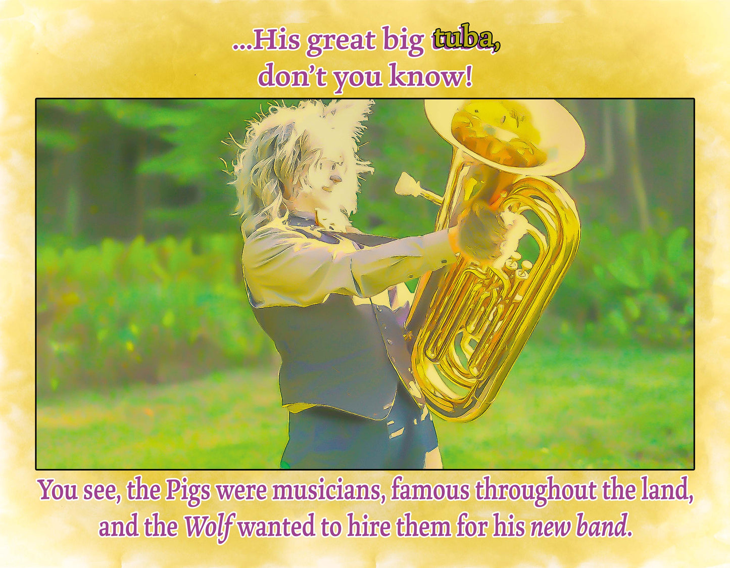 RHYME TIME TALES Presents: The Big Band Wolf and the Three Little Pigs (Soft Cover)